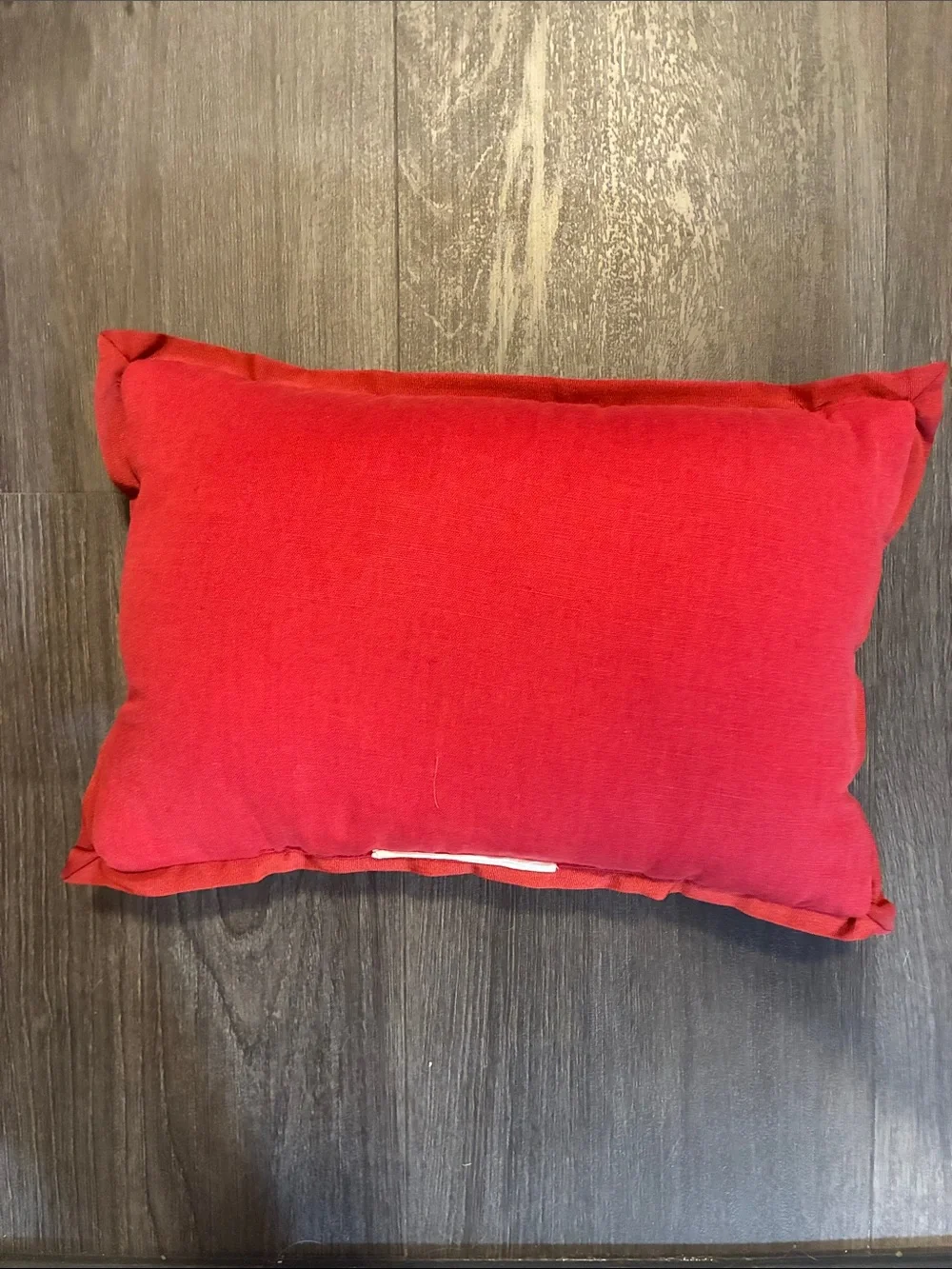 Threshold Red and White Decorative Accent Pillow